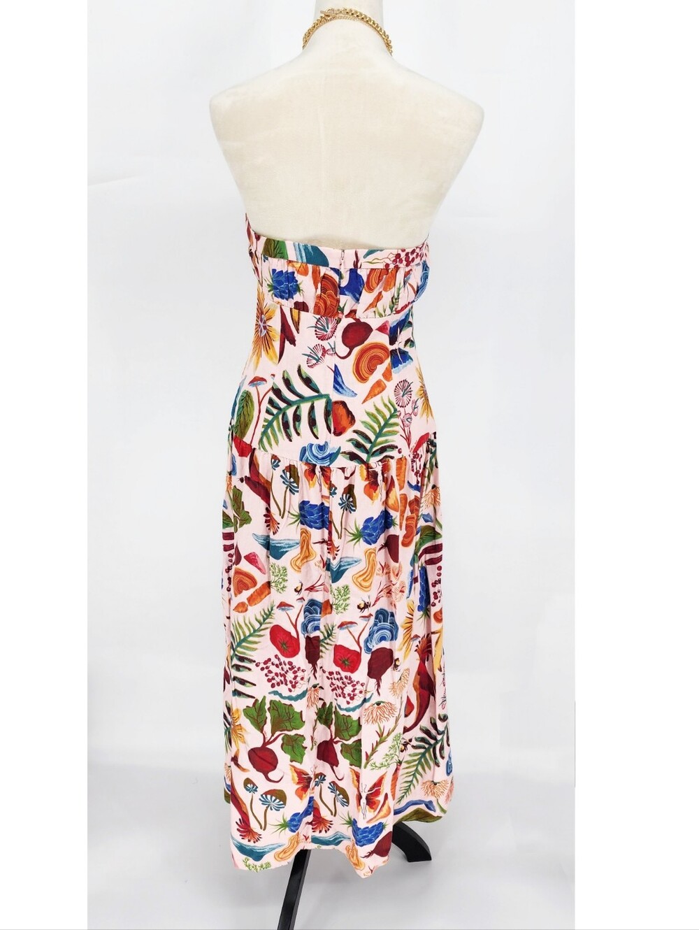 Farm Rio Bright Farm Strapless Linen DressFarm Rio - Picture 4 of 8